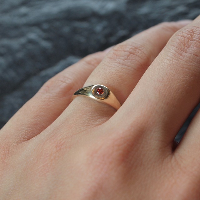 PISCES / "Amulet" Ring with One Eye - K10