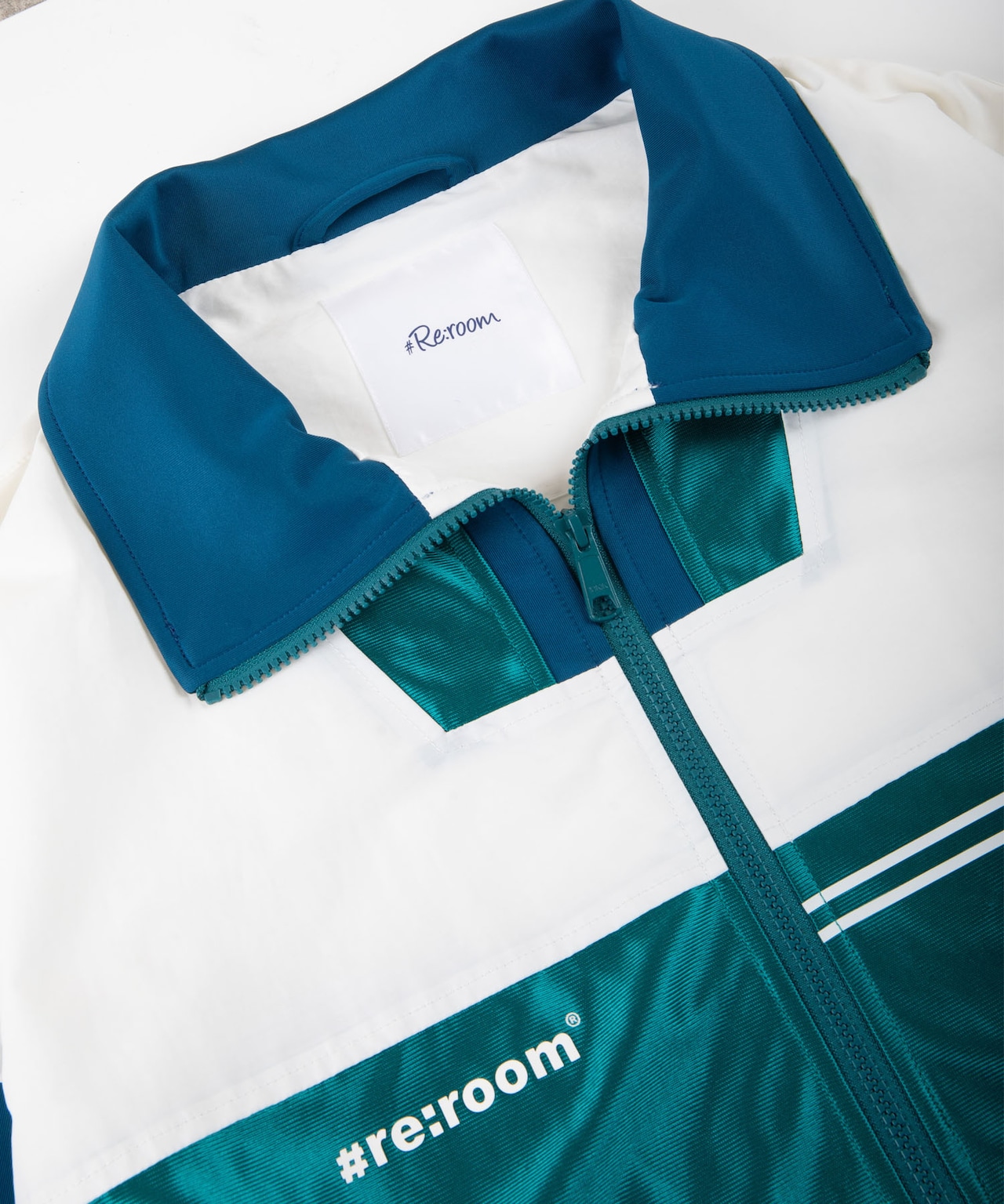 【#Re:room】SATIN SWITCHING TRACK JACKET［REJ105］