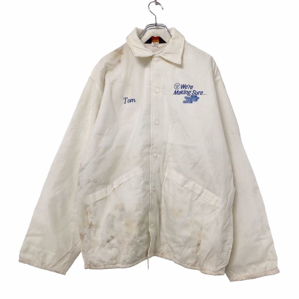 Pla-Jac by Dunbrooke ナイロン コーチ ジャケット ホワイト ブルー