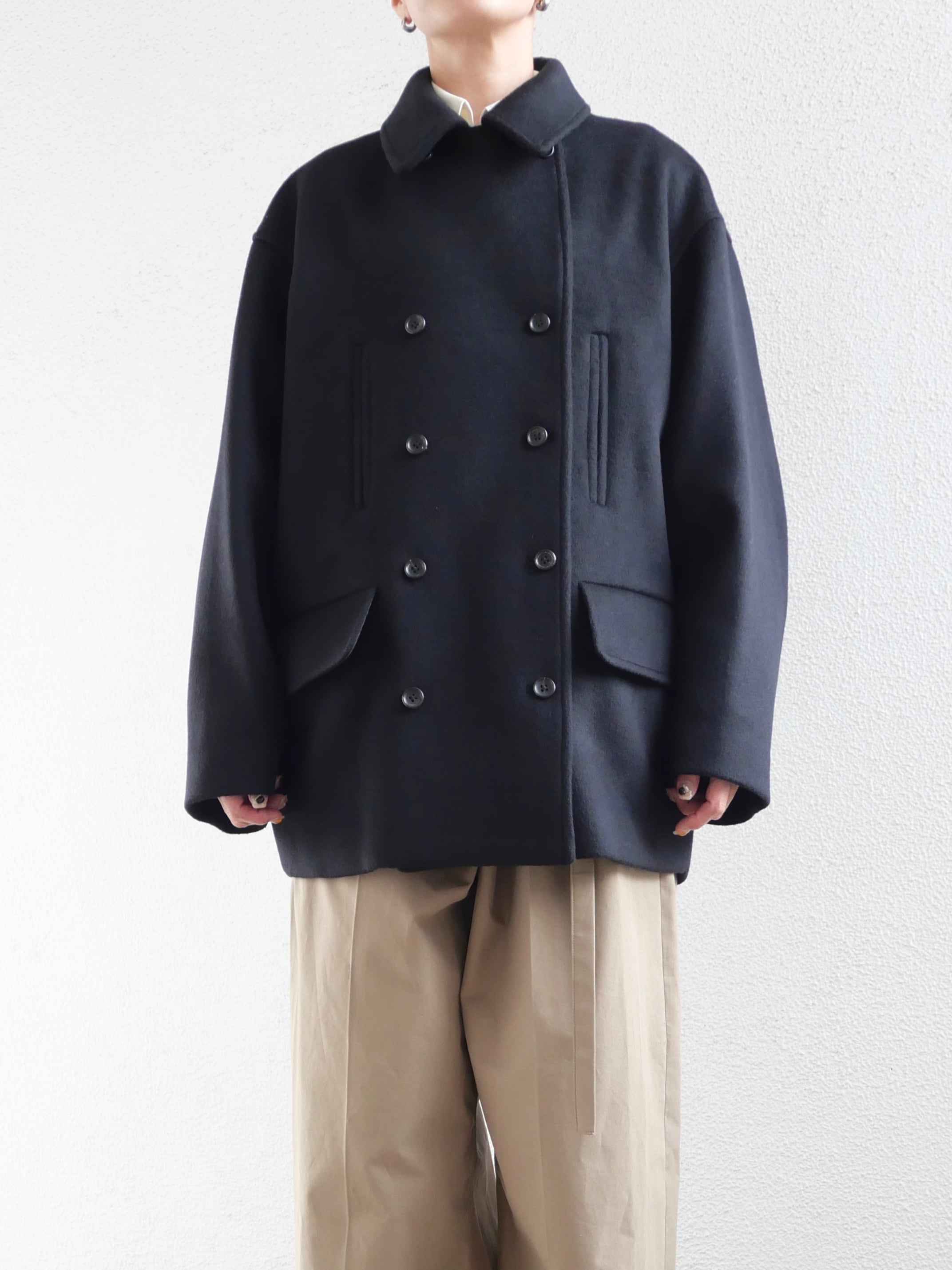 TENNE HANDCRAFTED MODERN / Cashmere wool pea-coat