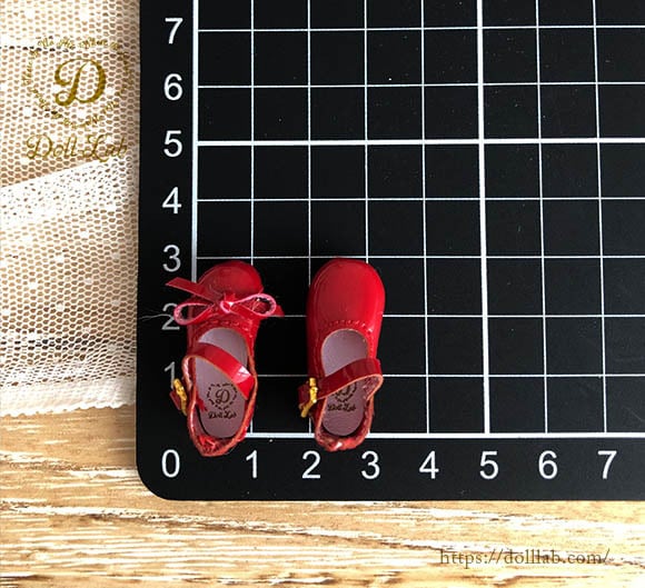 エナメルおでこ靴 ベビーピンク ドール シューズ ブライス D2006-PIN-30 | Doll Lab