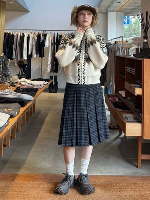 【26AW | WOMEN】push BUTTON プッシュボタン / パンツ / CHECK BERMUDA PANTS  PB2630310W