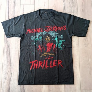 完売SIZEは6月上旬再入荷予定！【マイケル・ジャクソン（Michael Jackson) 】『Thriller ( スリラー )』Tシャツ / ビンテージ加工 〚アメリカン雑貨 アメトイ〛