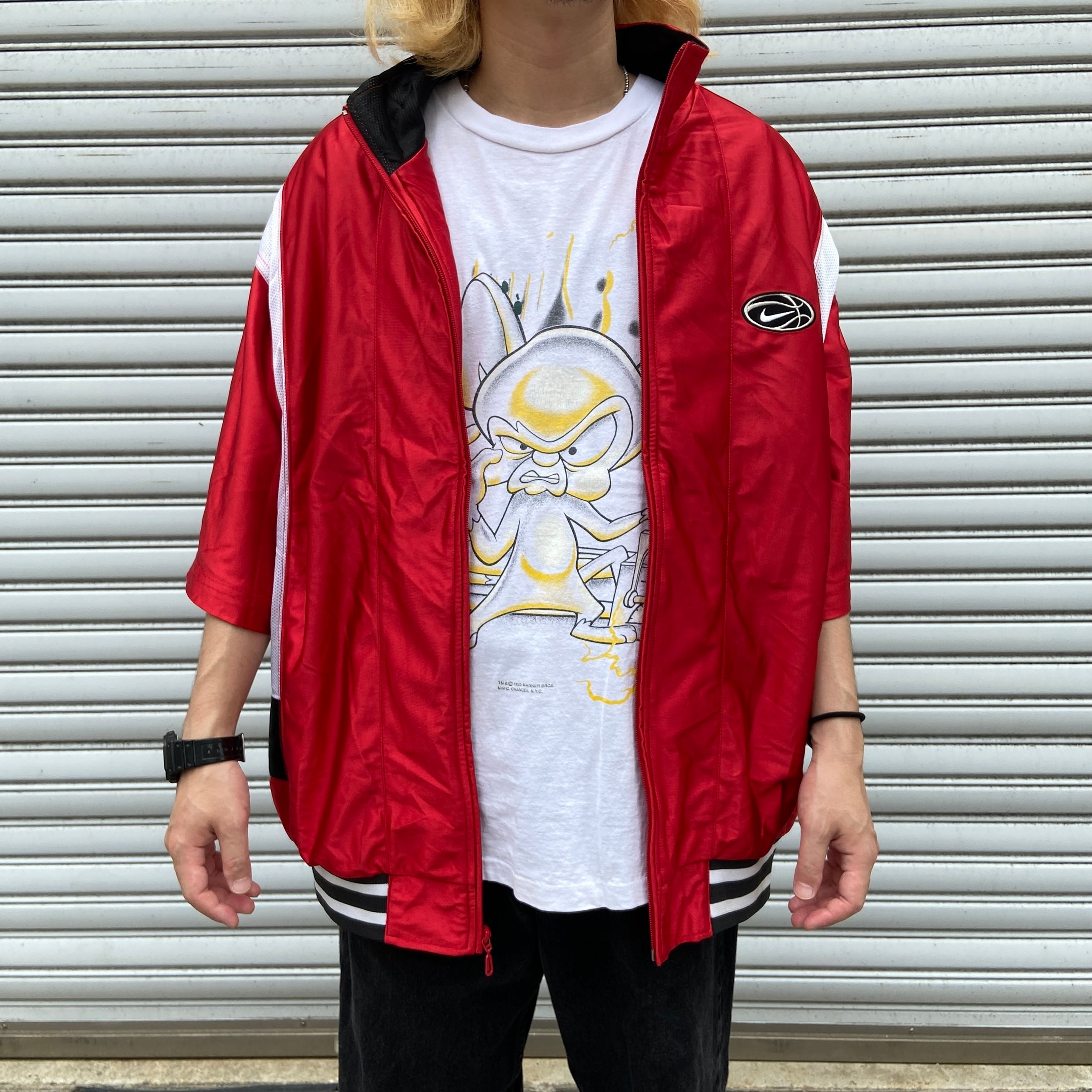 90s NIKE 半袖トラックジャケット ジャージ レッド XL | 古着屋 Uan