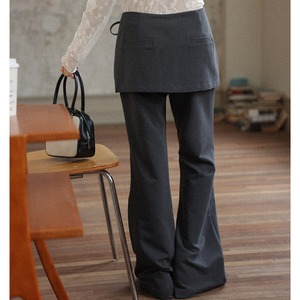 high waist wide slacks pants