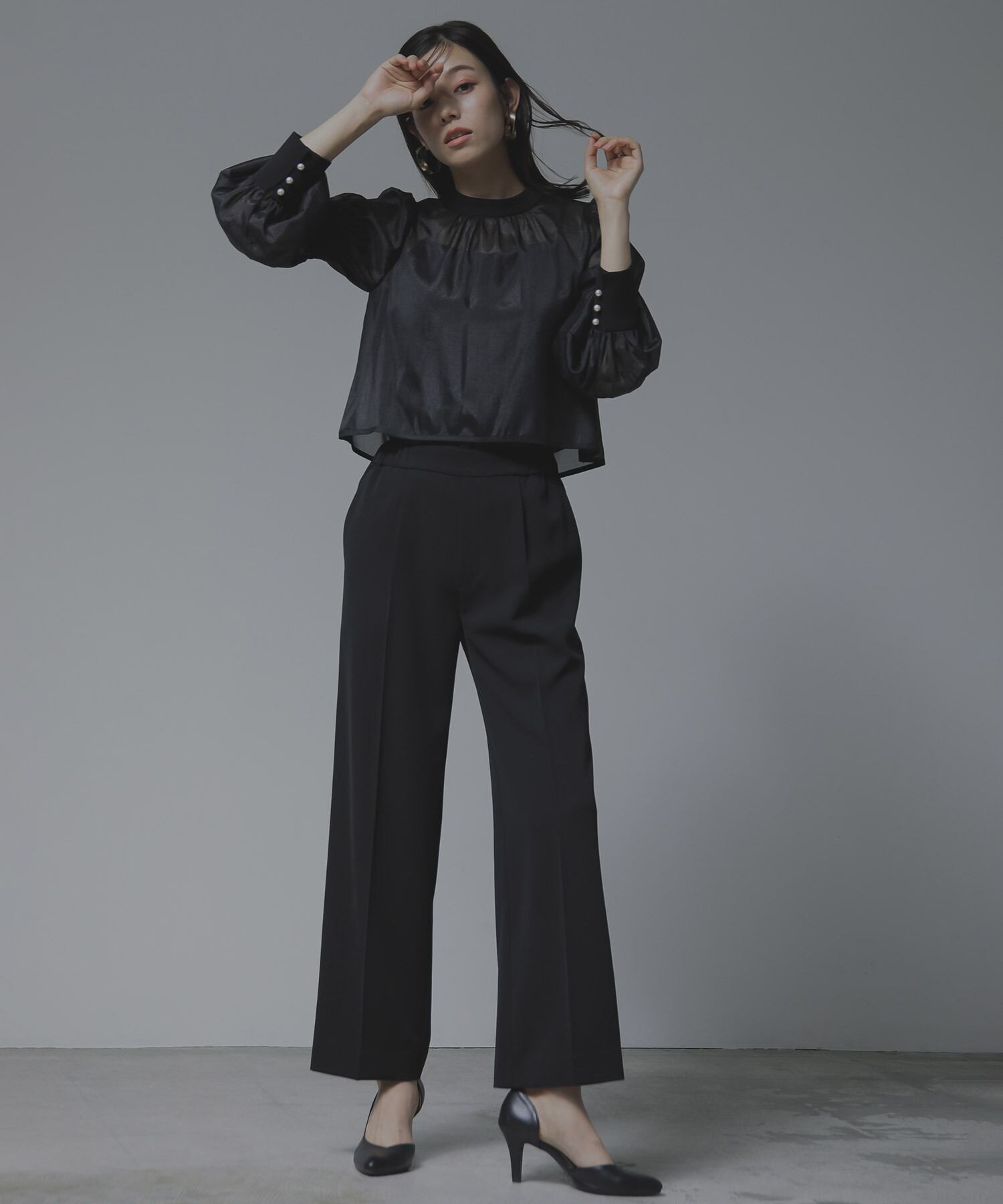 REPLETE/WEB限定】LAYERED PANTS DRESS(723924) | WHITE JOOLA ONLINE