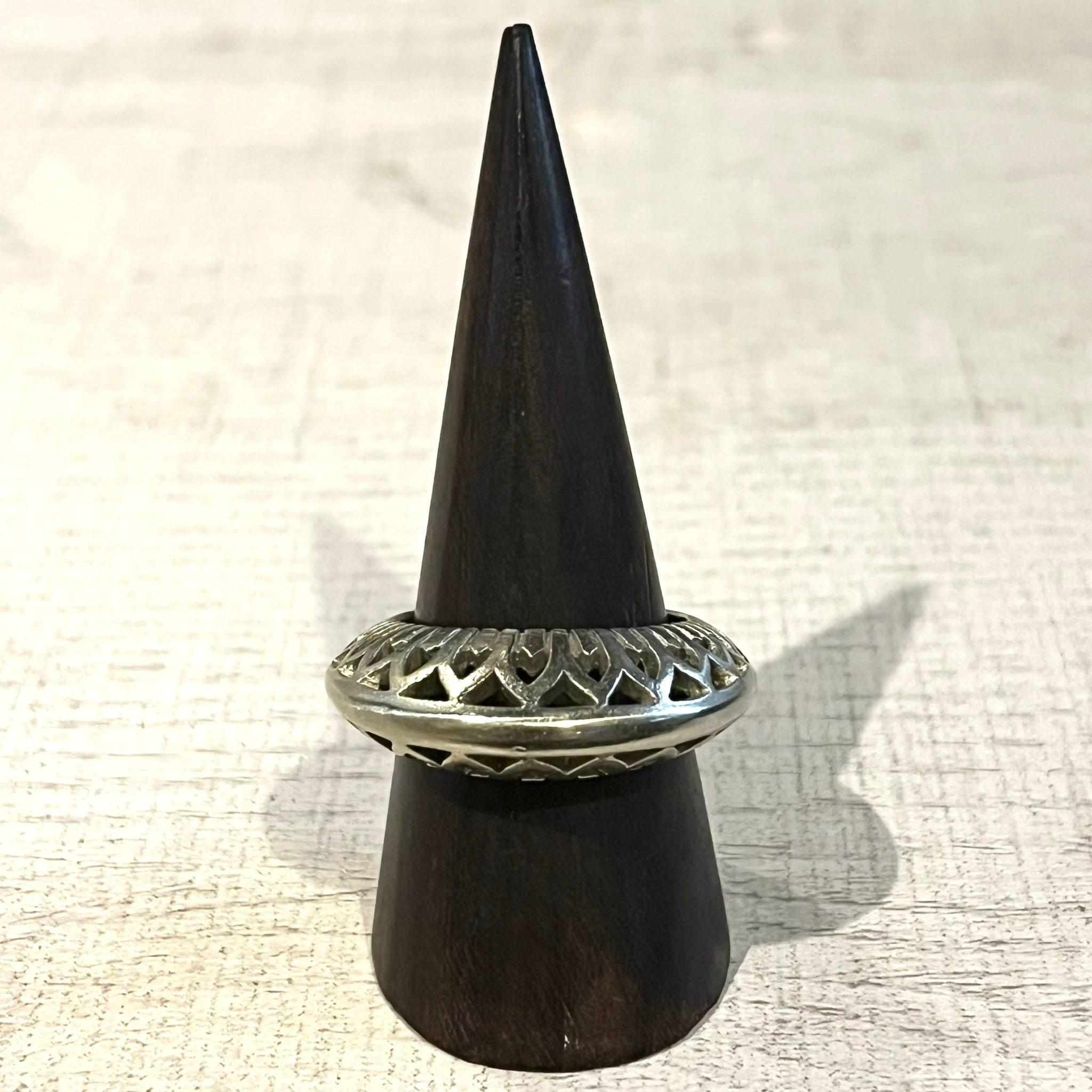 BIG TRIBAL OPENWORK DESIGN RING -SILVER925- 透かし彫りリング