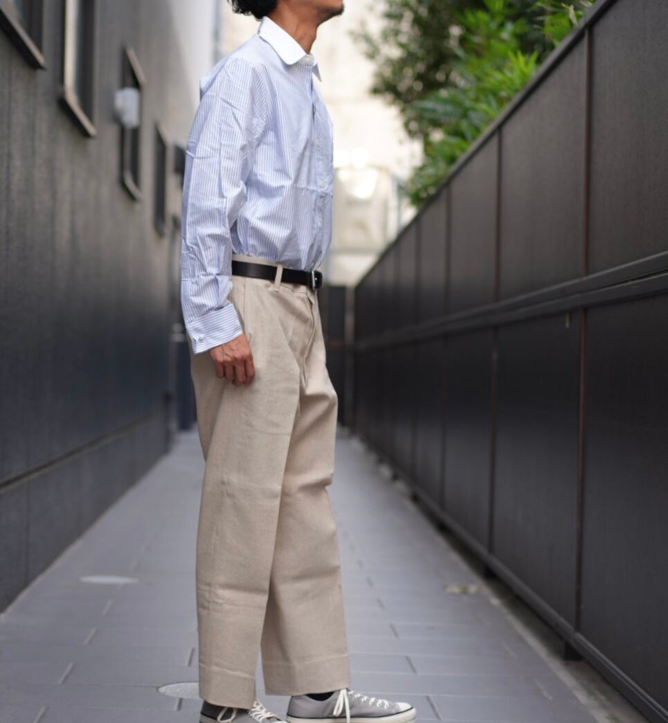KENNETH FIELD(ケネスフィールド) /RESTOCK USAF SHIRTS white on
