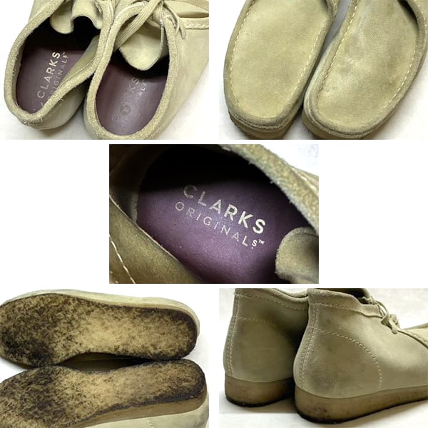 1点物◇クラークスCLARKSワラビーブーツ革靴スエードレザーシューズ