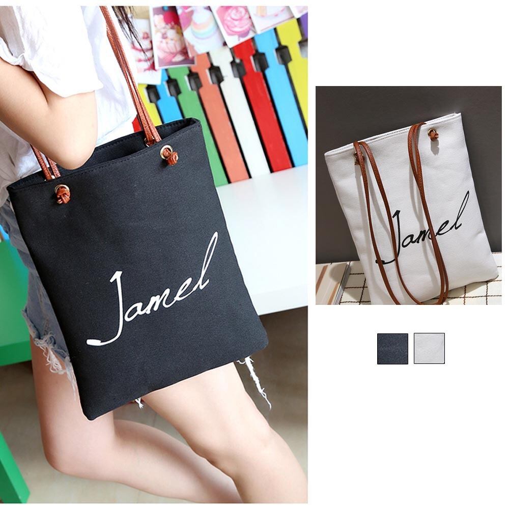 長めのショルダーがおしゃれ感を演出☆】帆布ワンショルダーバッグ