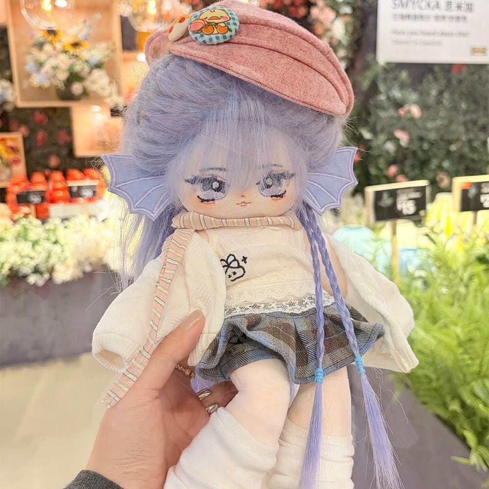綿人形 30cm 着せ替えぬいぐるみ 無属性 着せ替え人形 青い髪と青い目