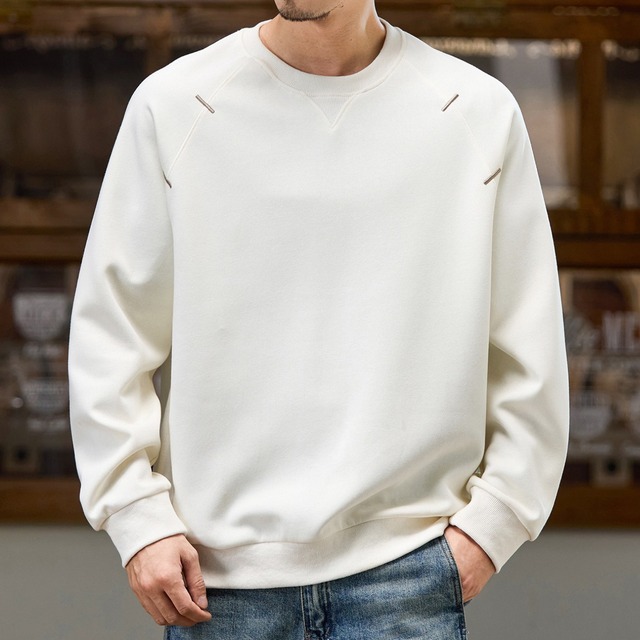 Chest stitch retro sweat ( 5color )