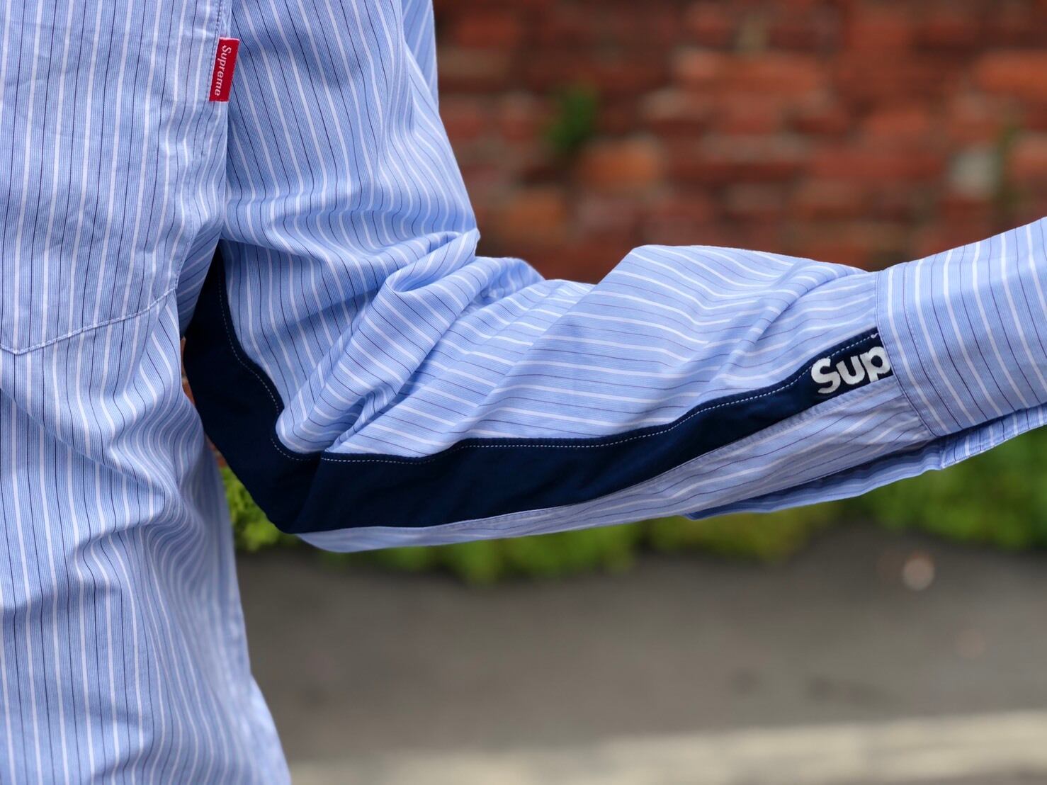 12SS Supreme × COMME DES GARCON STRIPE SHIRT XS 320HH5827 | BRAND