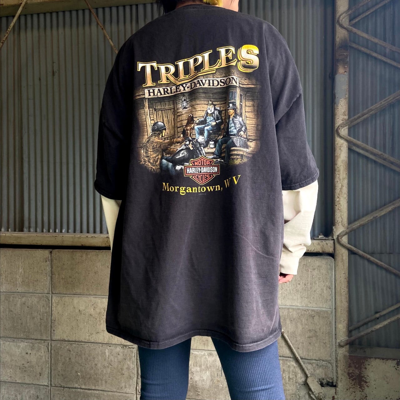 ビッグサイズ Harley-Davidson ハーレーダビッドソン フロントロゴ