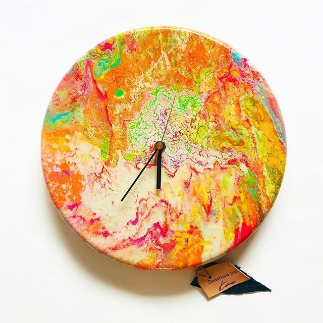 DROPPING PAINT CLOCK 　2