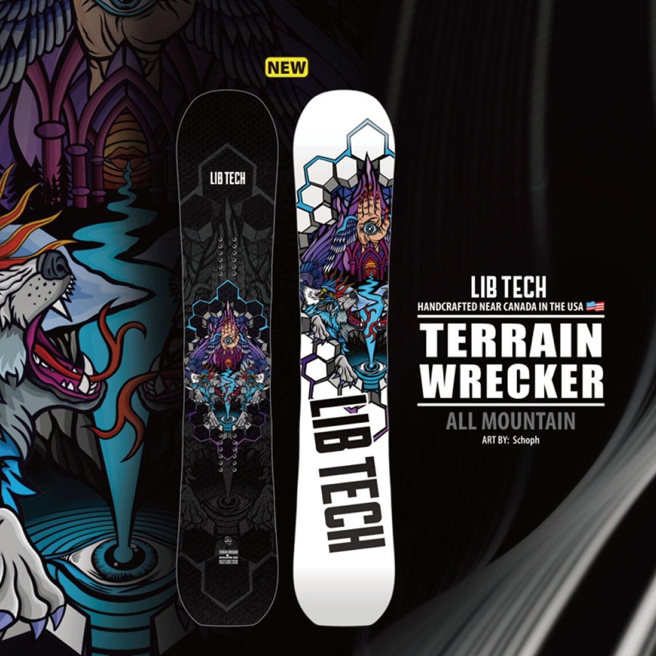 23-24年モデル LIB TECH .『TERRAIN WRECKER』. リブテック .テレイン  