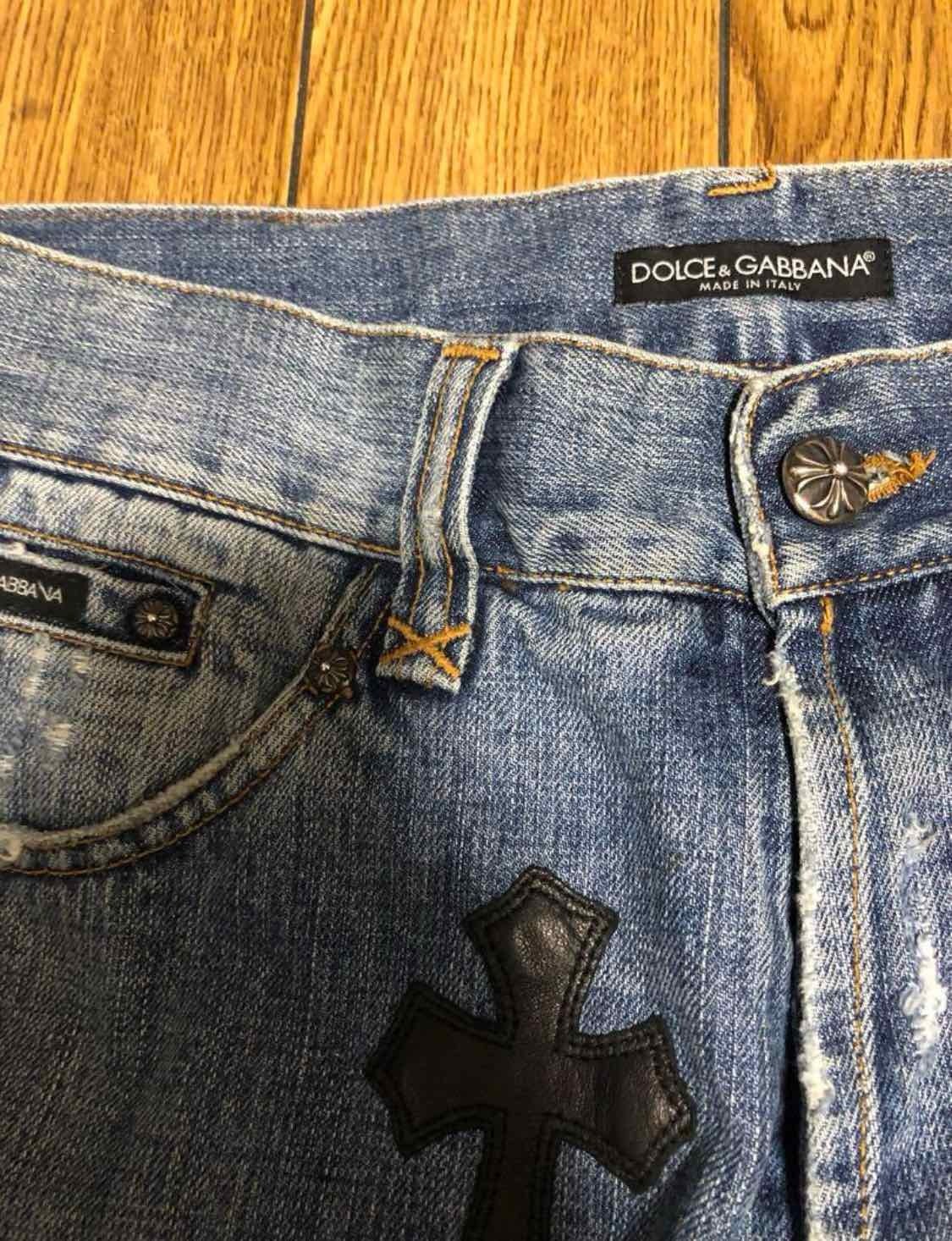 CHROME HEARTS クロムハーツ クロスパッチ デニム ドルガバ ジーパン