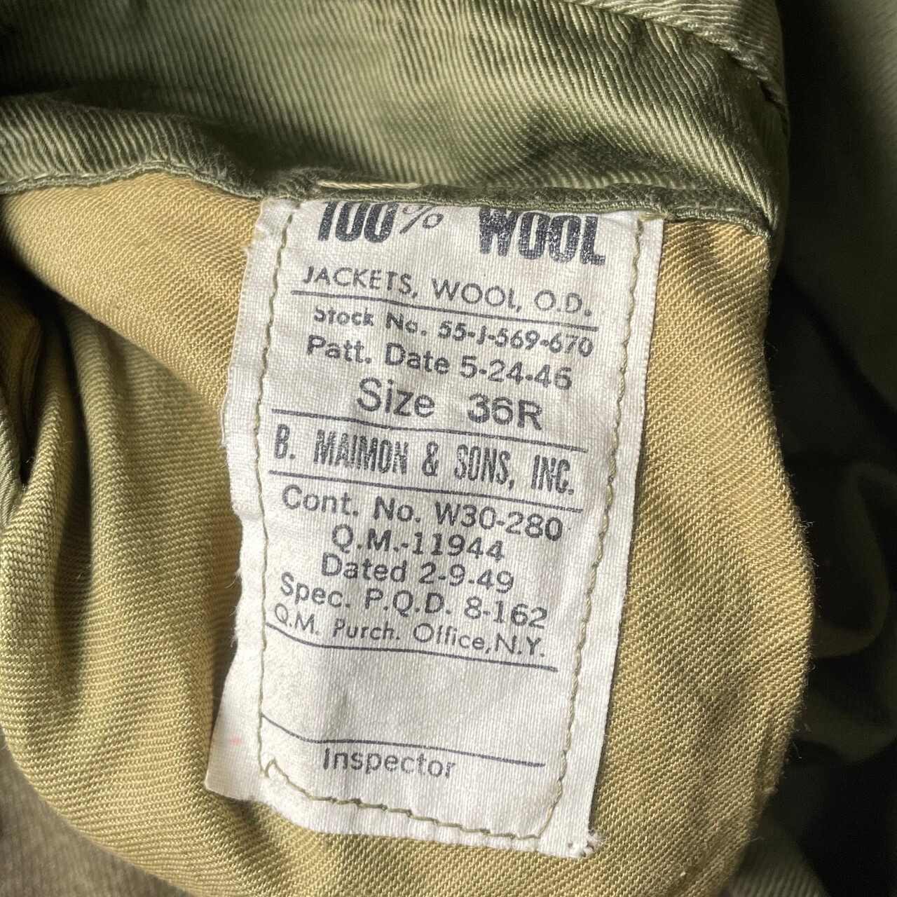 40年代 U.S.ARMY 米軍実品 アイクジャケット フィールドジャケット 