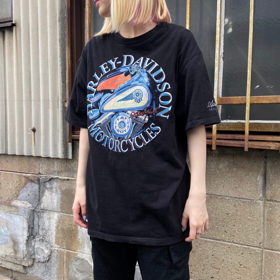Harley-Davidson ハーレーダビッドソン フロントロゴプリント Tシャツ 