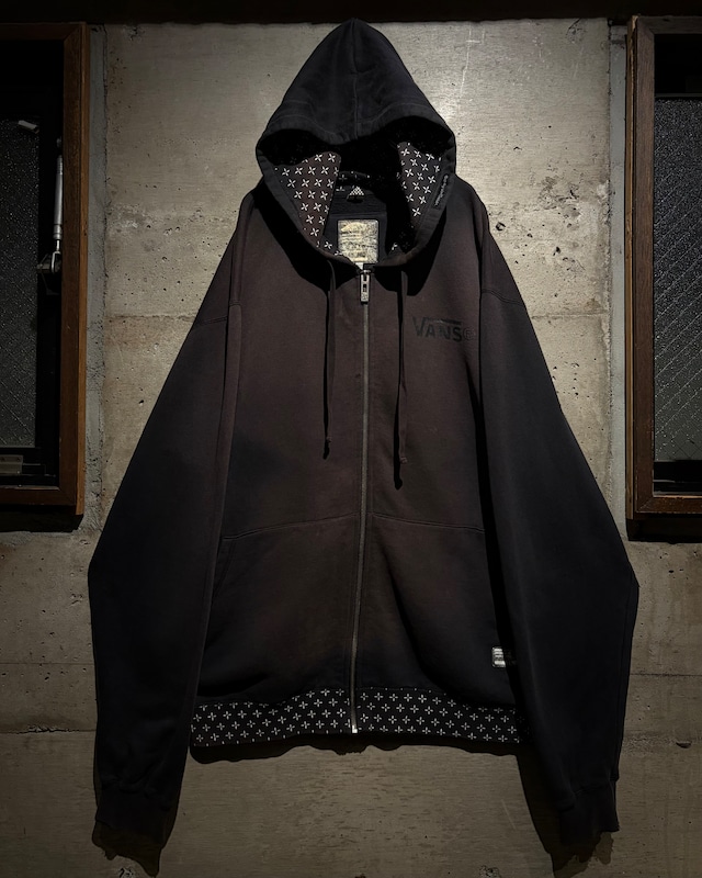 【Caka】"VANS" Beautiful Sun-Faded Loose Zip Up Hoodie