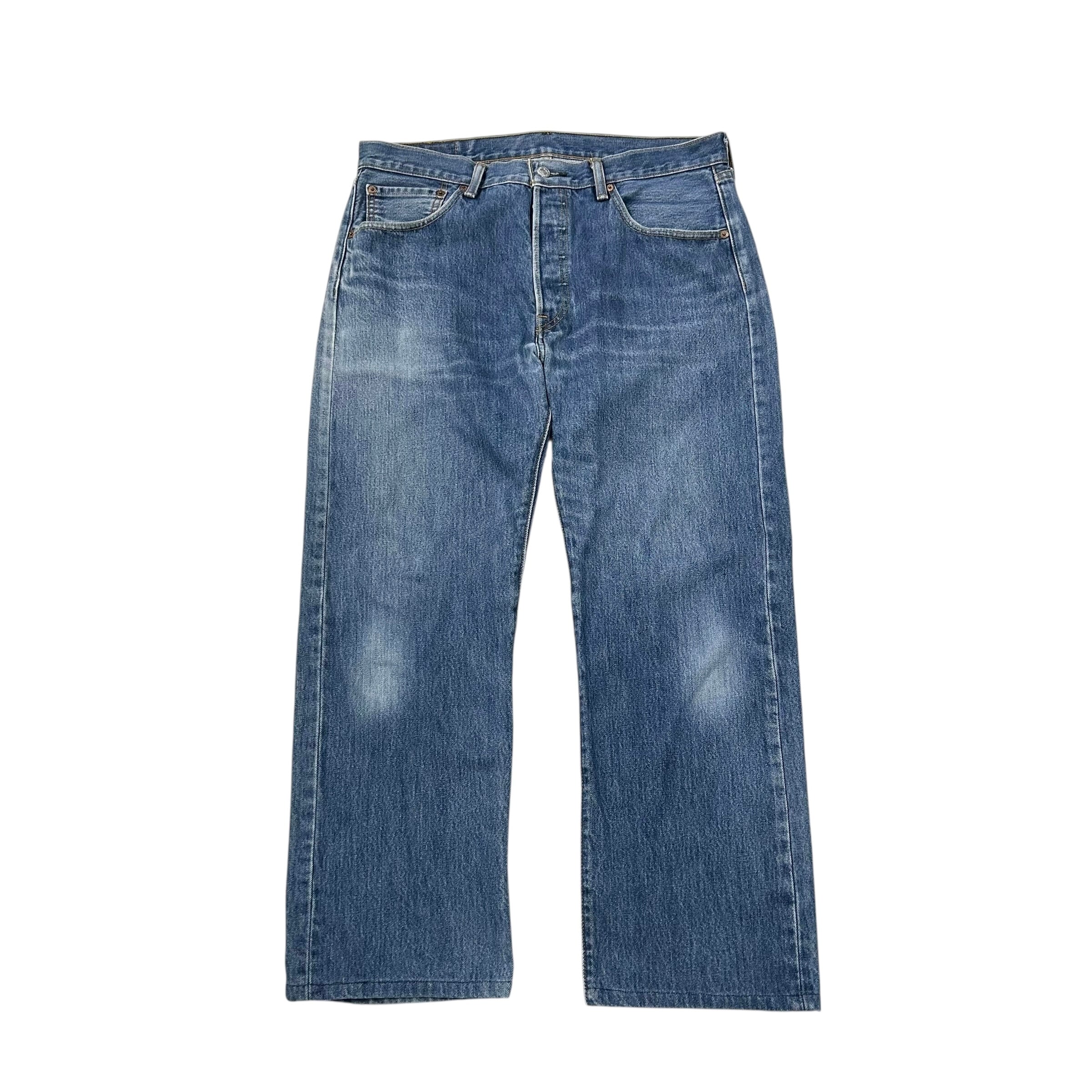 00s メキシコ製 Levi's/リーバイス 501 デニムパンツ W34インチ ブルー