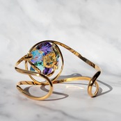 FLOWER *violet aqua* -bracciali-