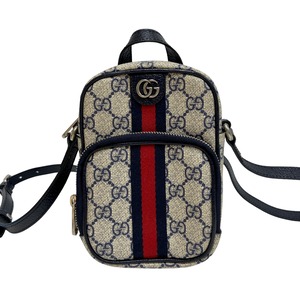 GUCCI GGスプリーム ショルダーバッグ ネイビー 8989-202210