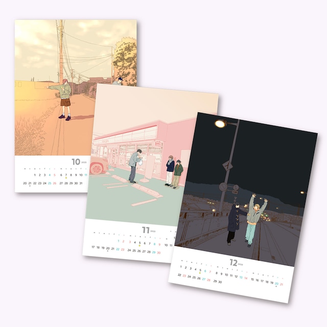 《テスト公開中》絵津鼓『あつ&さむカレンダー2025(10・11・12月)』