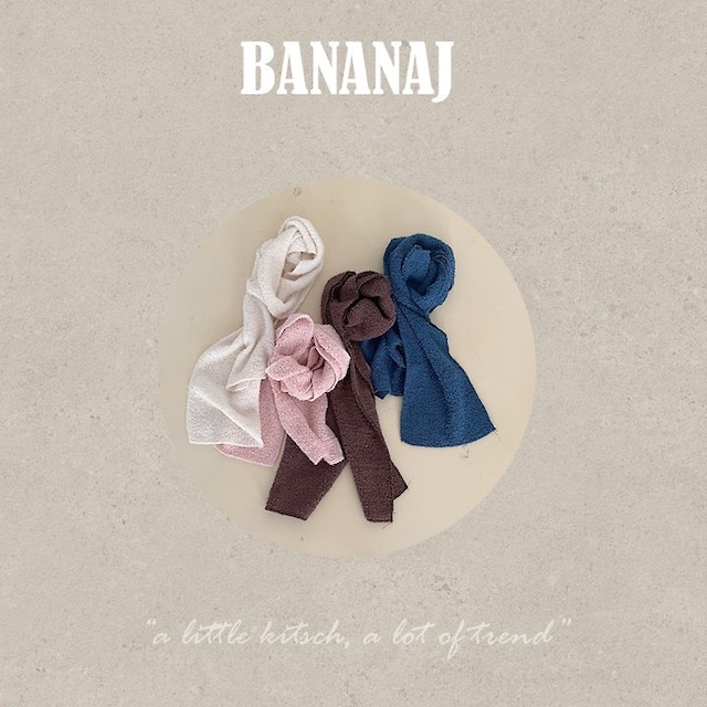 韓国子供服 / BANANA J / 26Autumn / 綿あめスカーフ / 秋服 / キッズ *free*