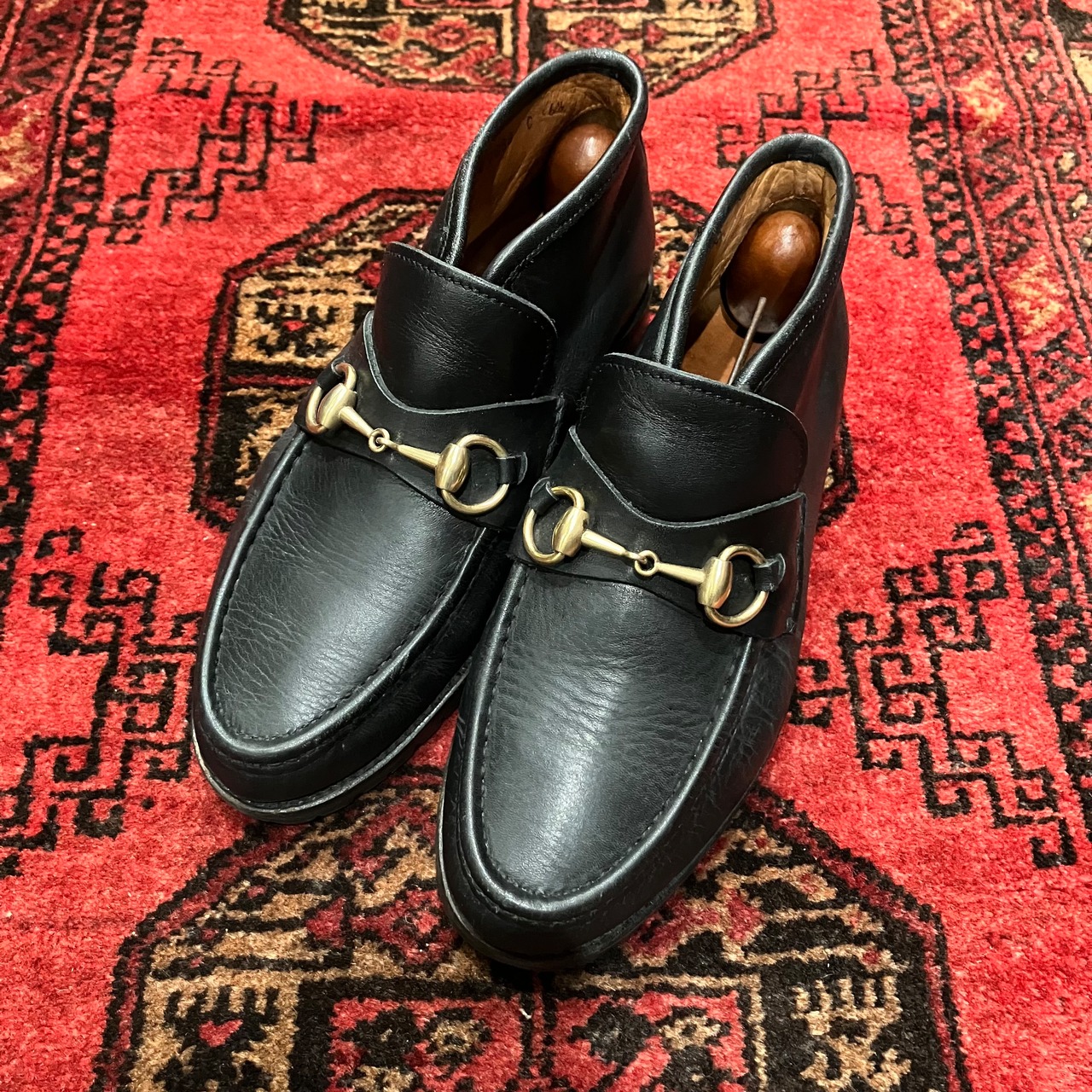 GUCCI HORSE BIT LEATHER BOOTS/グッチホースビットレザーブーツ 