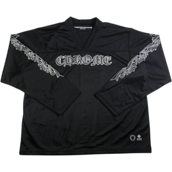 Size【L】 CHROME HEARTS クロム・ハーツ MESH WARM UP JERSEY BLACK