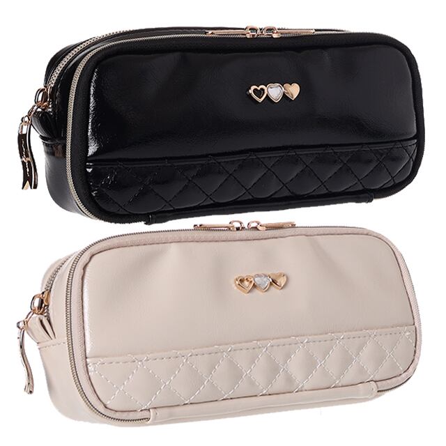 Z24184】マイメロディ合皮チェックプレートリボン多機能ポーチ | AXCIS