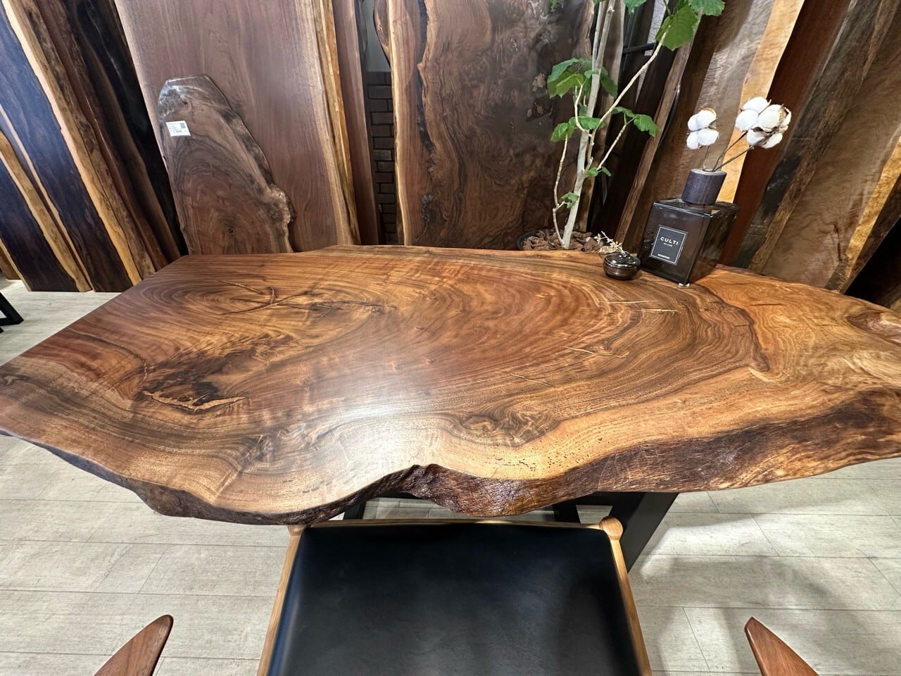 OUTLET】【輪切り】クラロウォールナット_1400×320-620×40_横浜元町店_