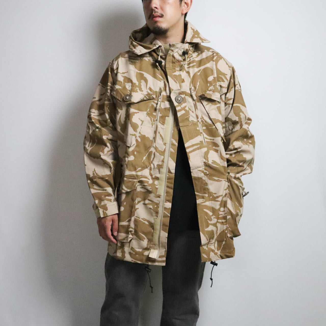 DEAD STOCK】BRITISH ARMY WINDPROOF COMBAT SMOCK DESERT DPM CAMO ...