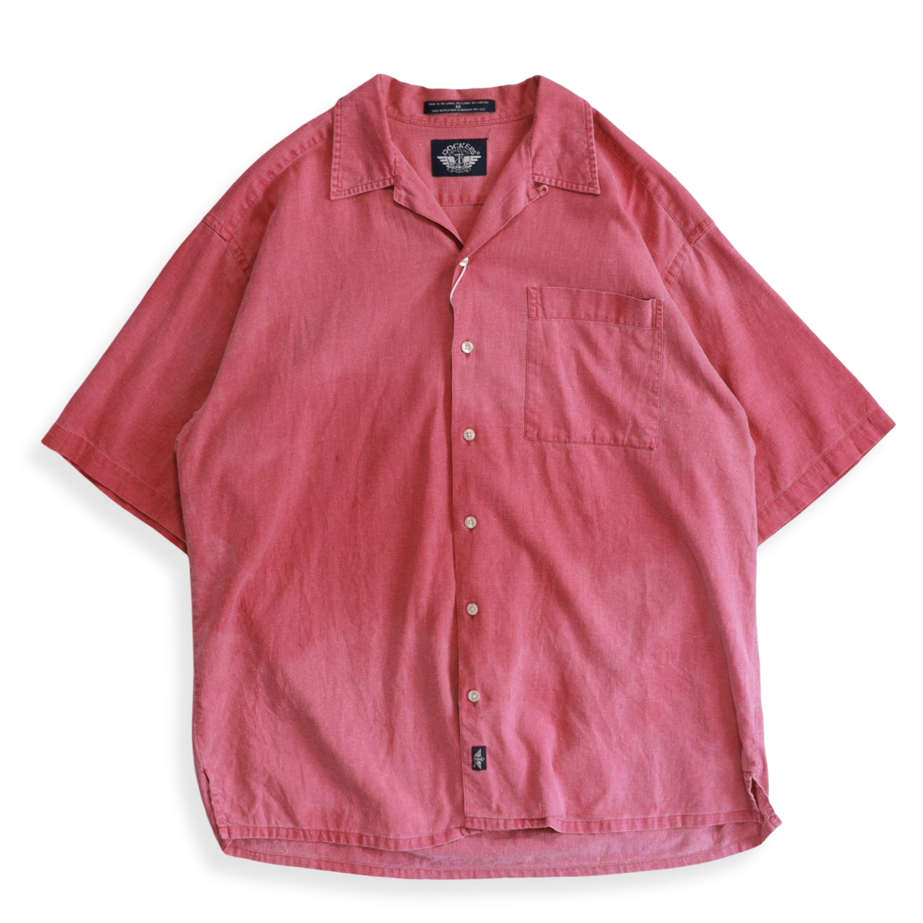 DOCKERS S/S Open Collar Shirt