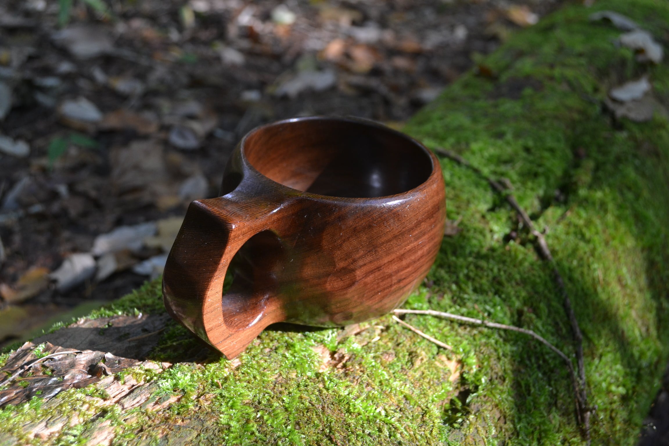 良岳／国産ククサ／鉄刀木材／ウレタン仕上げ／280cc | ククサ専門店