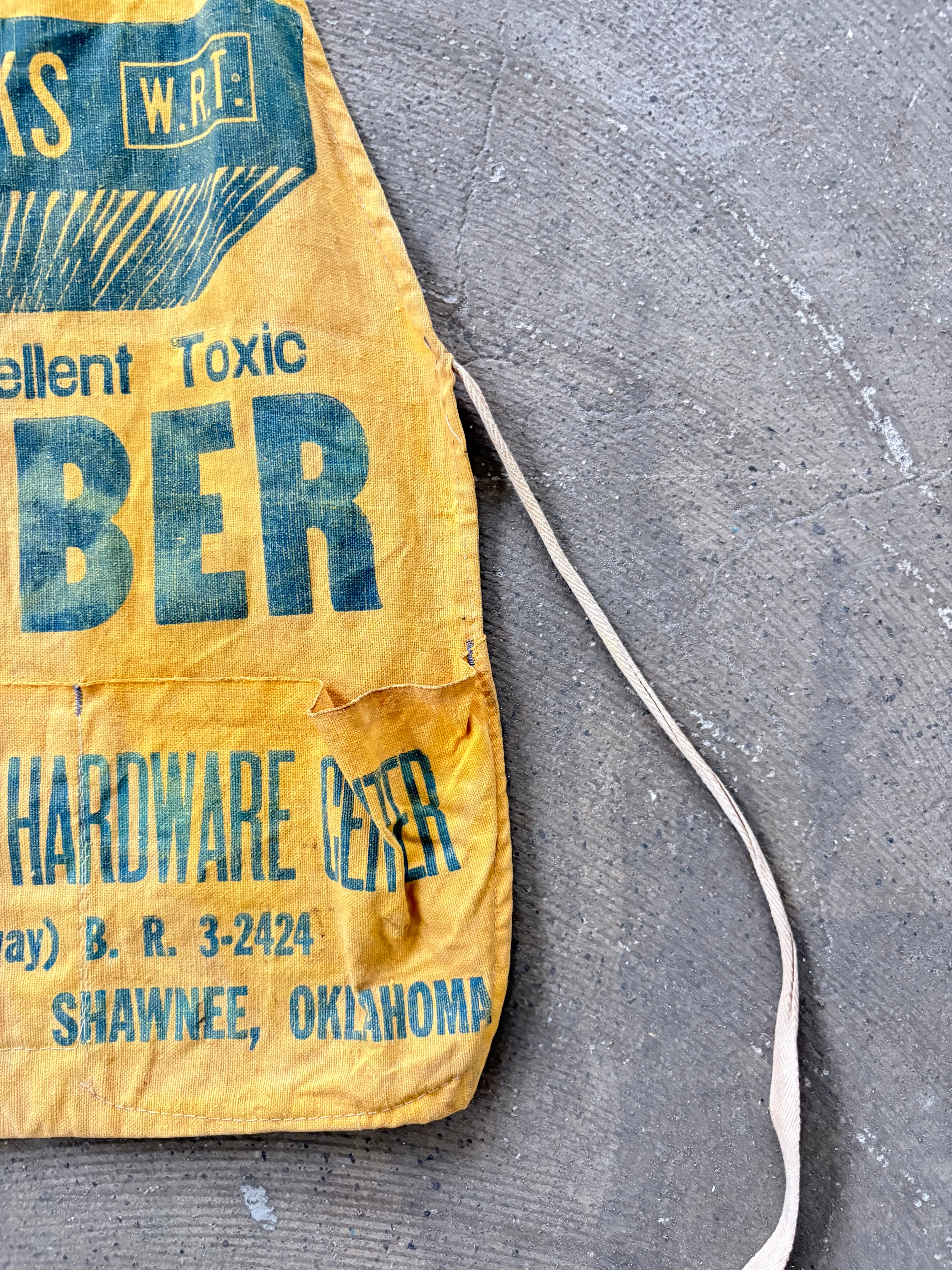 1950's- ALLEN LUMBER & HARDWARE CEMTER Lumber Apron | EVERYTHING