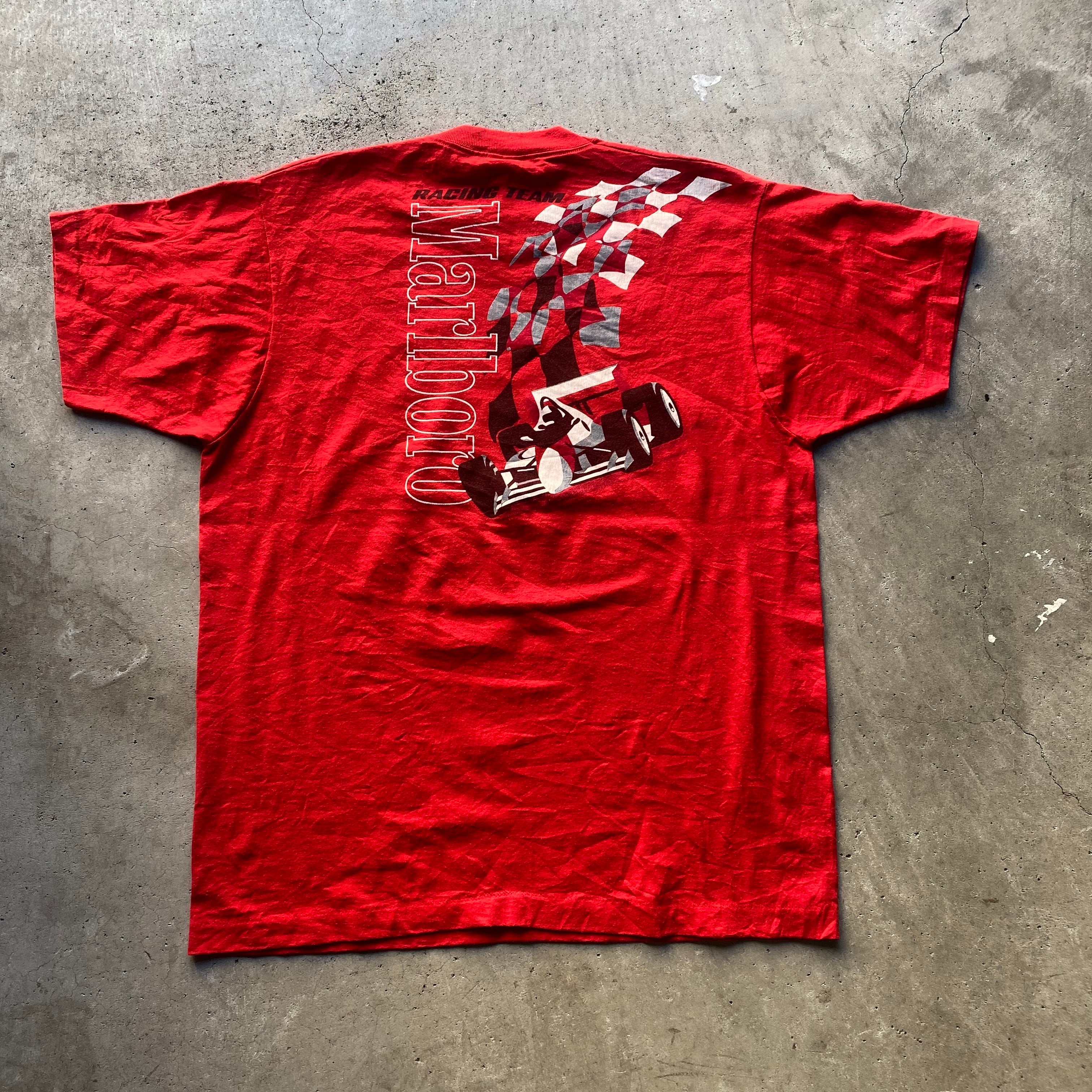 90年代 Marlboro マルボロ Racing Team プリントTシャツ ヴィンテージ 