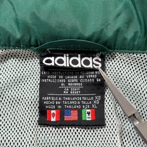 90s Adidas Nylon Track Jacket green XL 古着