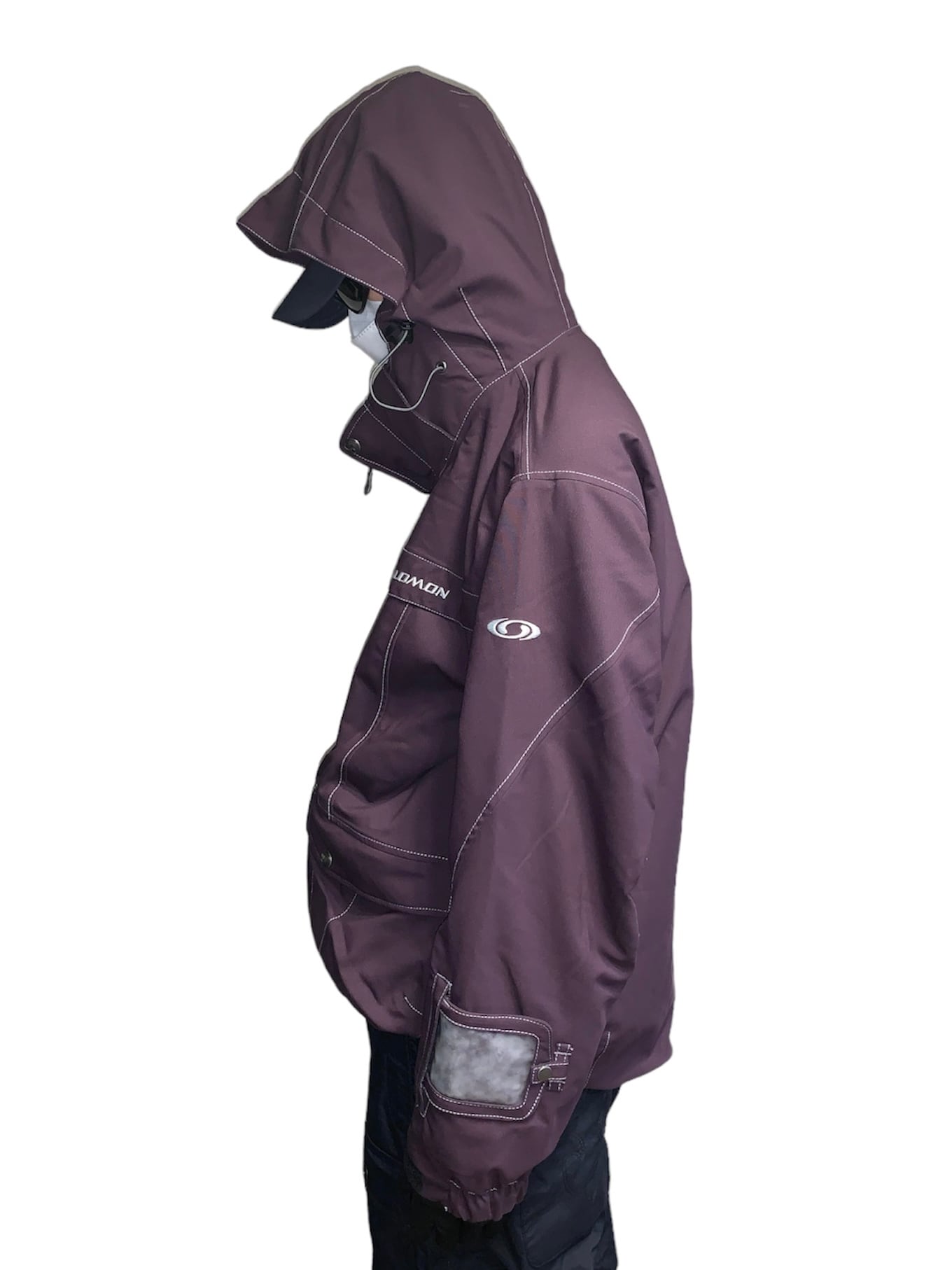 Salomon リバーシブルフードジャケット 黒　レディース　EUROサイズXS Salomon リバーシブルフードジャケット 黒 レディース EUROサイズXS