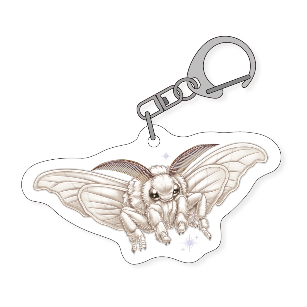 カイコ アクキー（鹿助コラボ） | むし岡だいき&富岡大輝 WEB SHOP