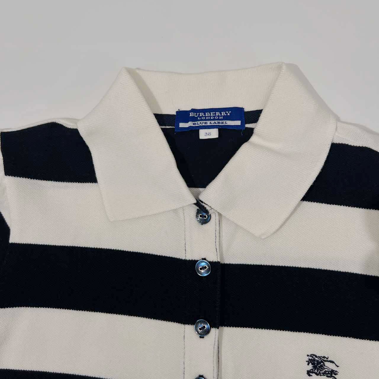 BURBERRY バーバリーブルーレーベル 半袖ポロシャツ 38 （BURBERRY  