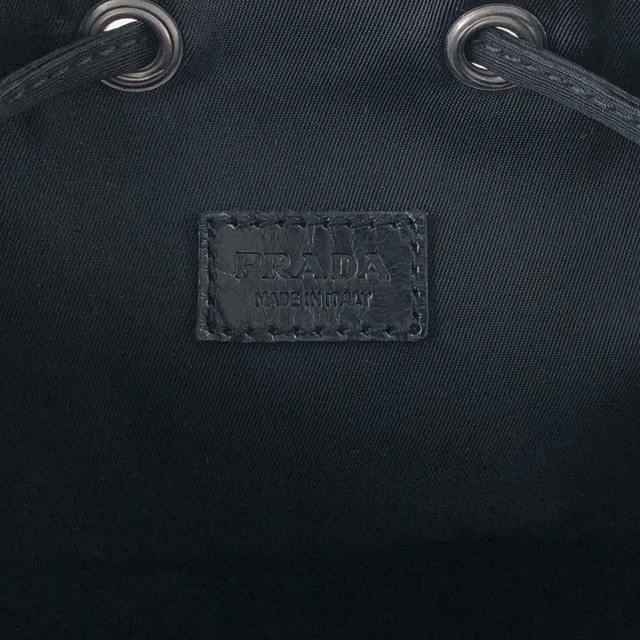 PRADA プラダ ハンドバッグ ブラック ナイロン 巾着 vintage ヴィンテージ オールド ieaipw