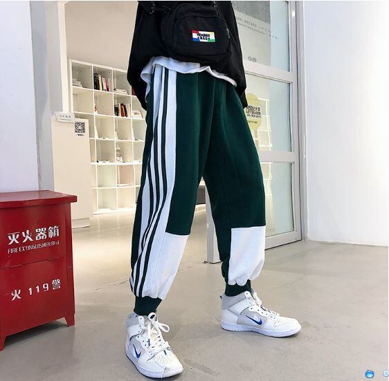 全3色 スウェット ジャージ 部屋着 ウエストゴム サイドライン