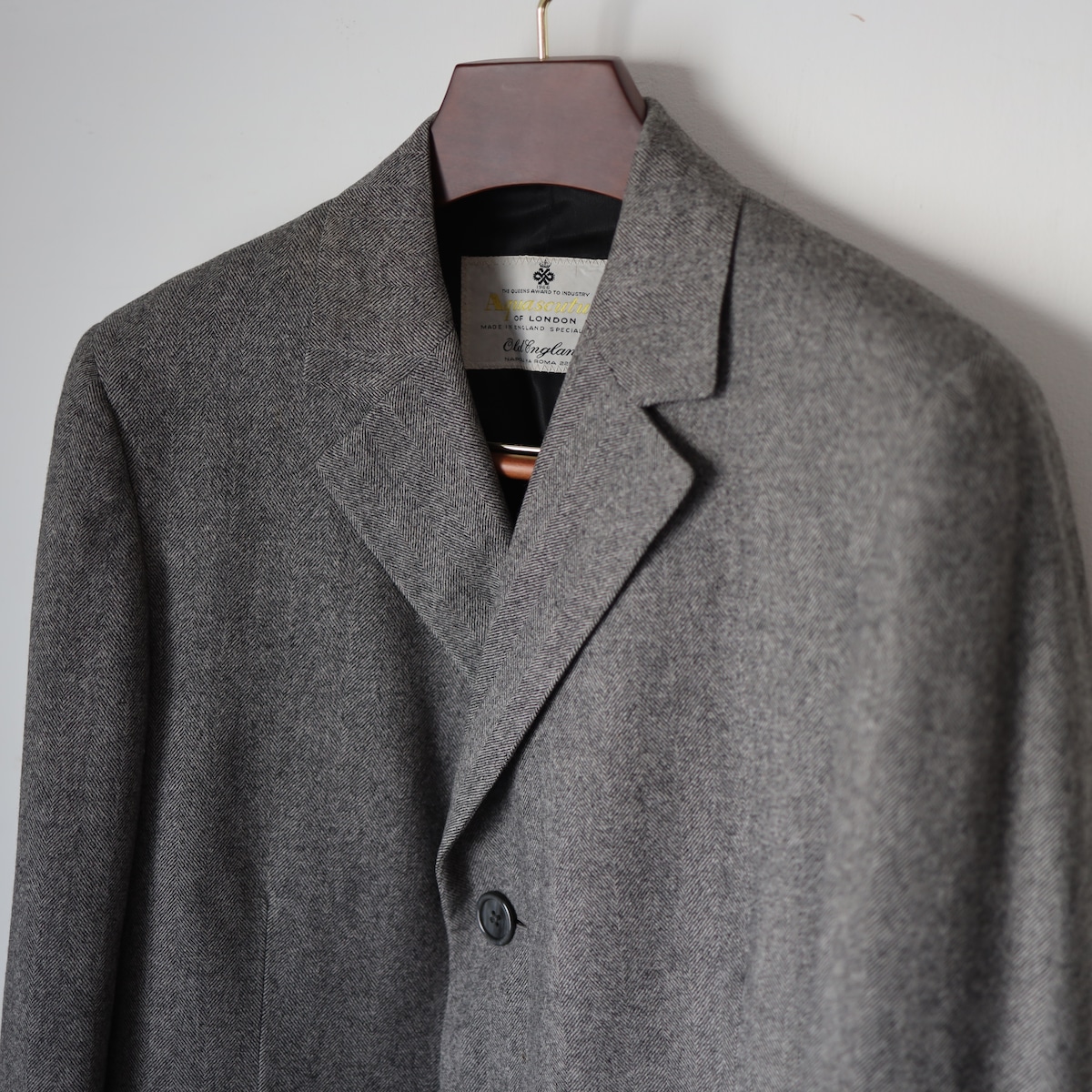 別注品】Vintage Aquascutum Old Chesterfield Coatイングランド製 