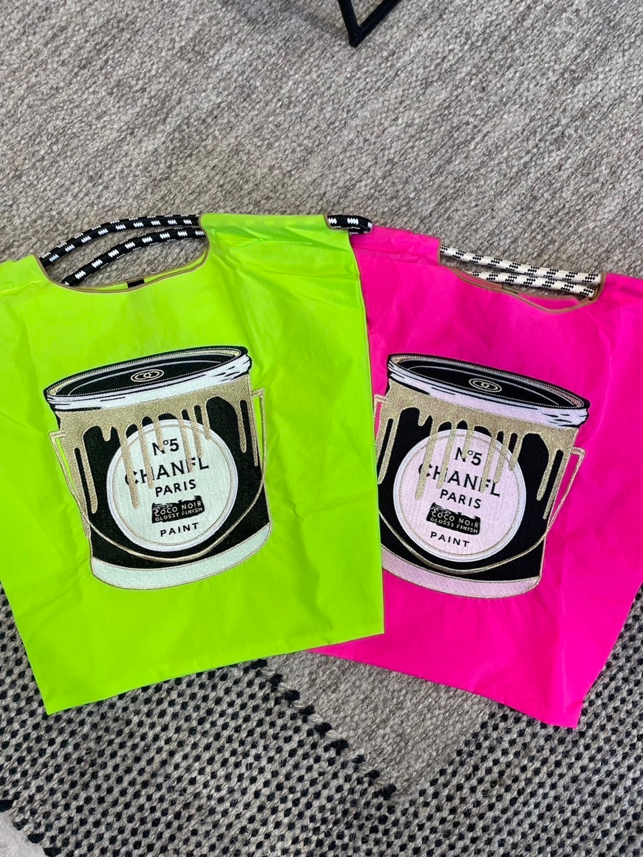 ミカーレミカーレ MICALLEMICALLE　CHペイント缶トートバッグ