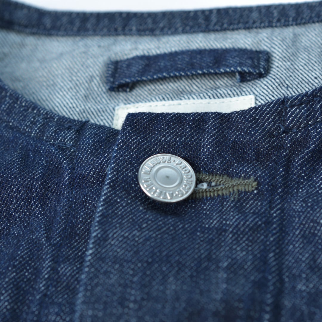 atelier naruse アトリエナルセ コットンデニム ノーカラージャケット