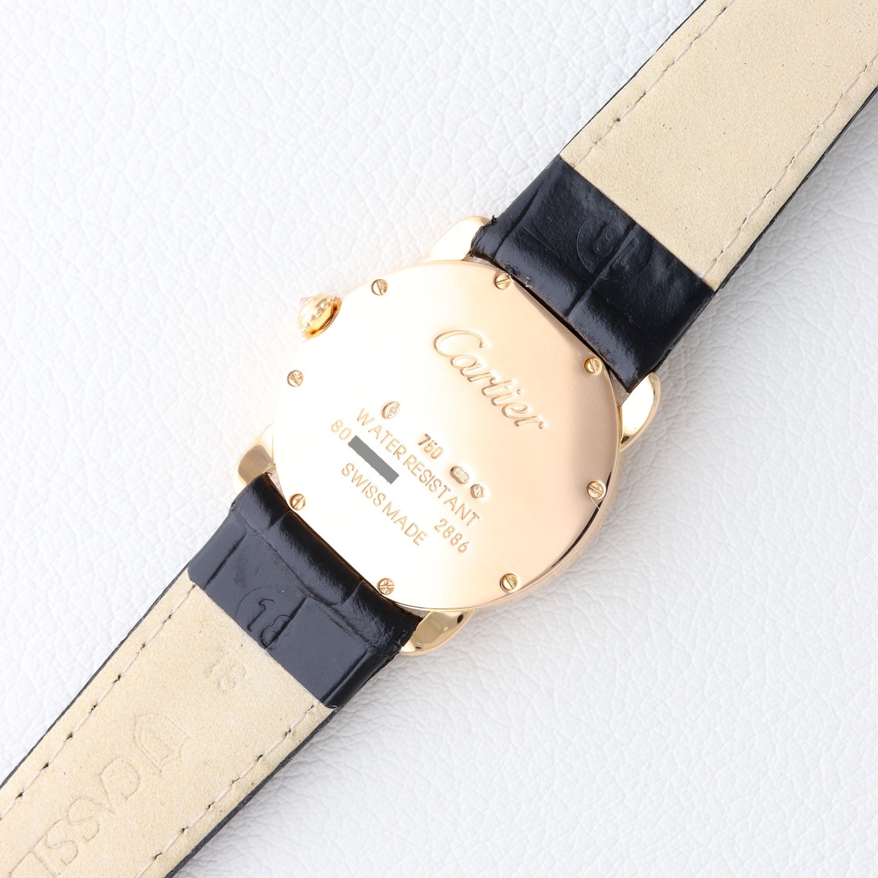 カルティエ ロンド ルイ SM ピンクゴールド 純正ダイヤモンド