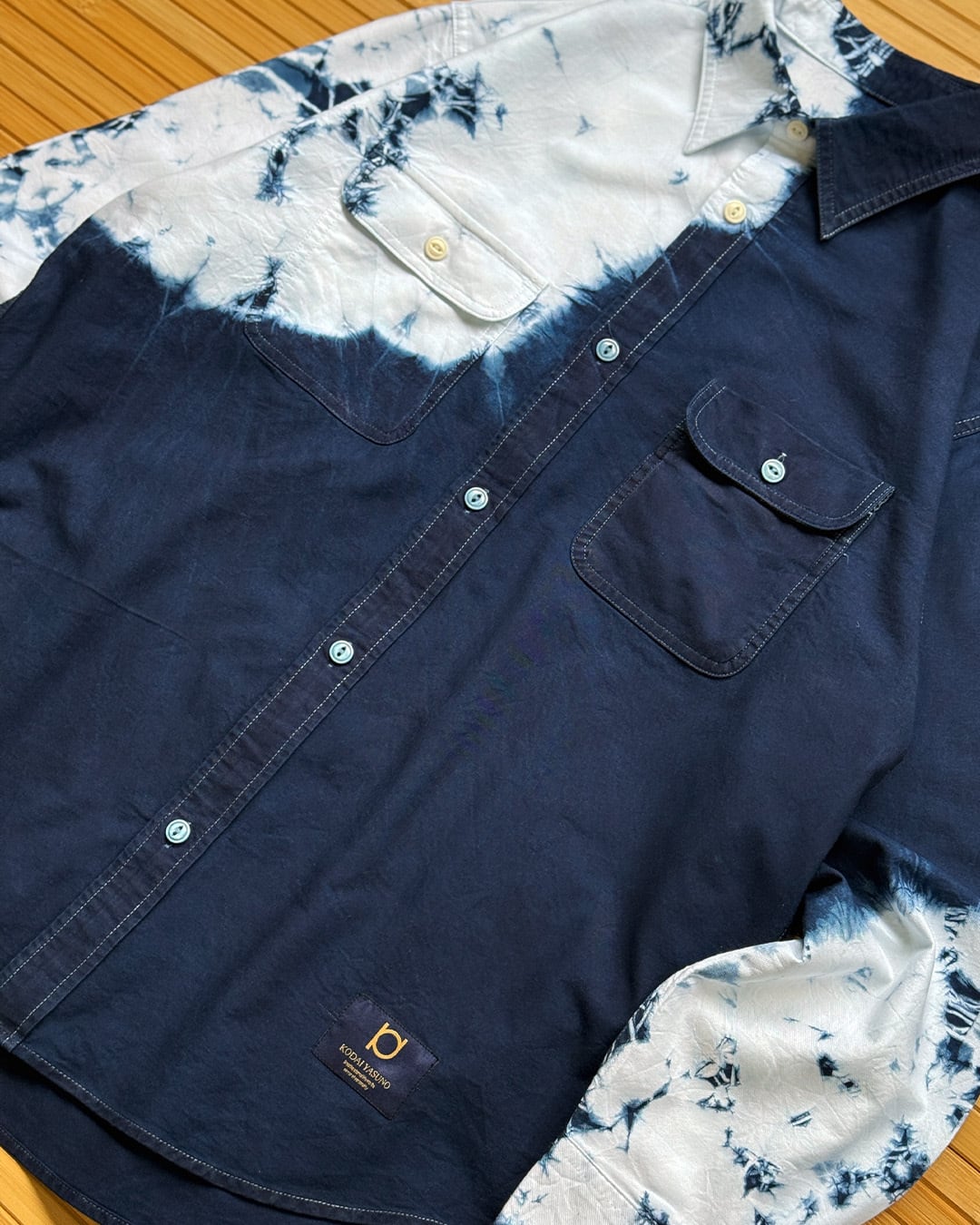 数量限定販売】藍染めワークシャツ 湖畔 | 唯一無二の服づくり KODAI