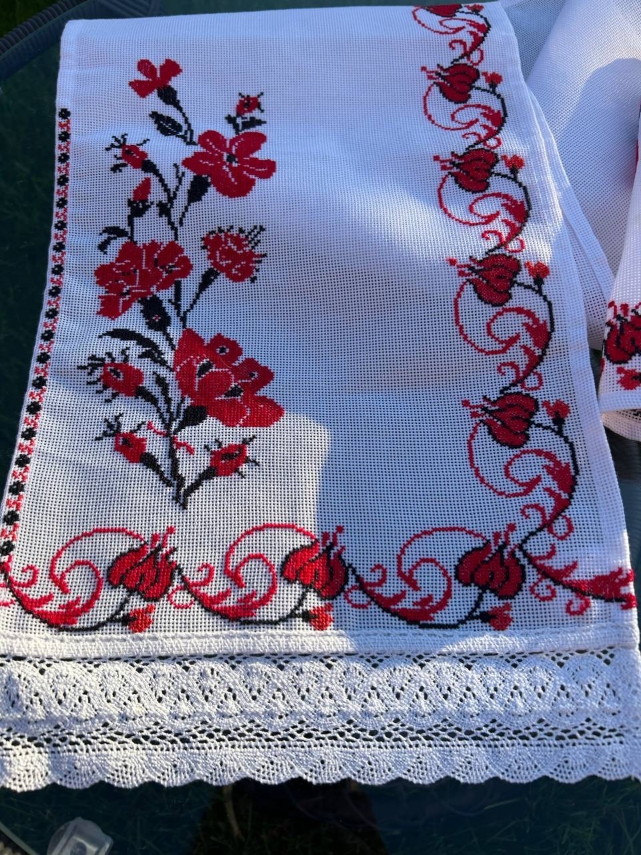 ウクライナ伝統手刺繍祭具タオル「ルシニク」 - 5